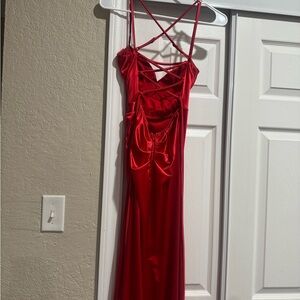 Windsor Red Backless Strappy Dress